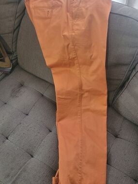 Men's Chino Pants in Rust Orange
